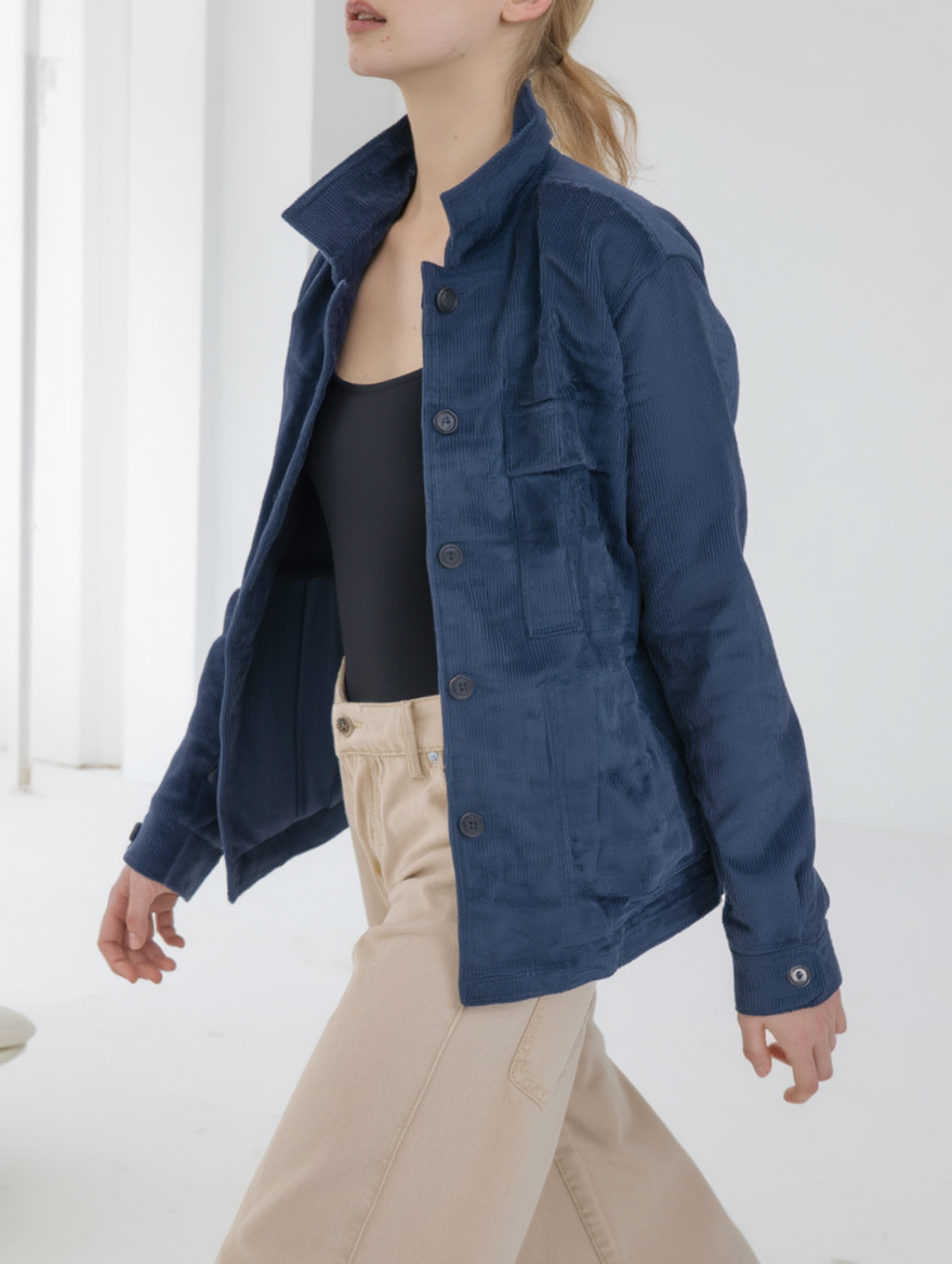 Girl Baggy Shacket (Corduroy)