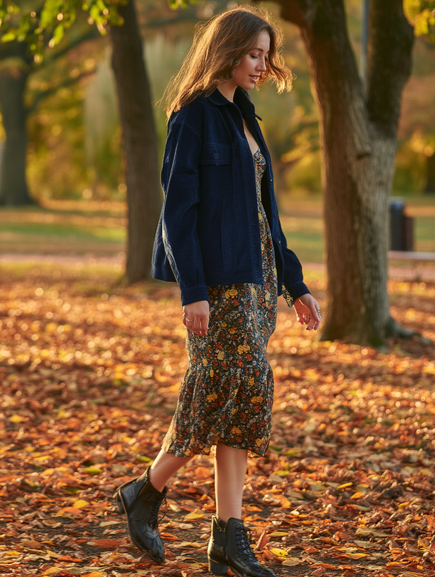 Girl Baggy Shacket (Corduroy)