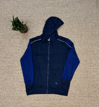 Royal Blue Zipper Hoodie For Winter